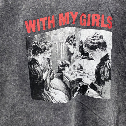 RESERVED　半袖プリントTシャツ　灰色　グレー　XSサイズ