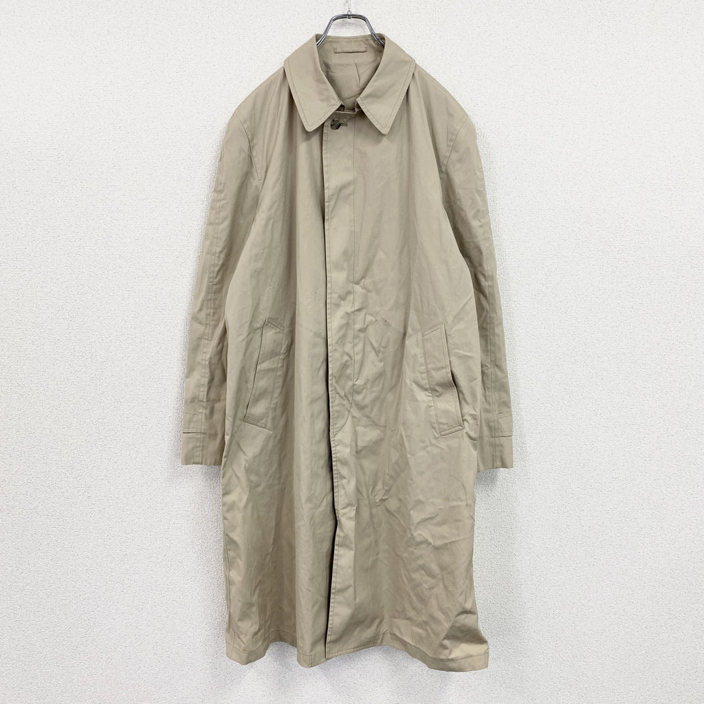 LONDON FOG　ロンドンフォグ　ステンカラーコート　比翼仕立て　ベージュ　42サイズ