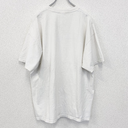 古着 used　半袖プリントTシャツ　ハードロックカフェ　音楽　ロック　白　ホワイト　クルーネック　レトロデザイン　2XLサイズ