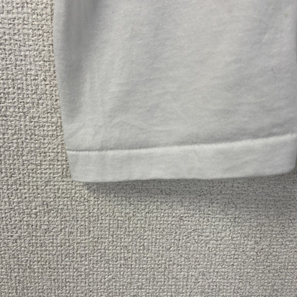 古着 used　半袖プリントTシャツ　90s　シングルステッチ　ヴィンテージ　クルーネック　レトロ　白　ホワイト　XLサイズ