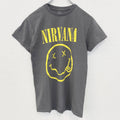 古着 used　半袖バンドプリントTシャツ　ニルヴァーナ　音楽　ロック　灰色　グレー　定番　クルーネック　レトロデザイン　Sサイズ