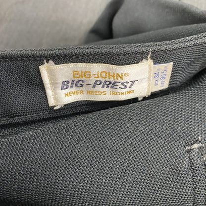 BIG JOHN　ビッグジョン　フレアパンツ　黒　ブラック