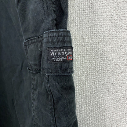 Wrangler　ラングラー　カーゴパンツ　ワークパンツ　ジップフライ　ワンポイント　黒　ブラック　32サイズ