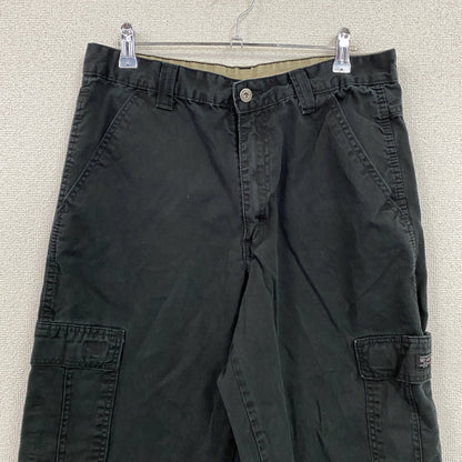 Wrangler　ラングラー　カーゴパンツ　ワークパンツ　ジップフライ　ワンポイント　黒　ブラック　32サイズ