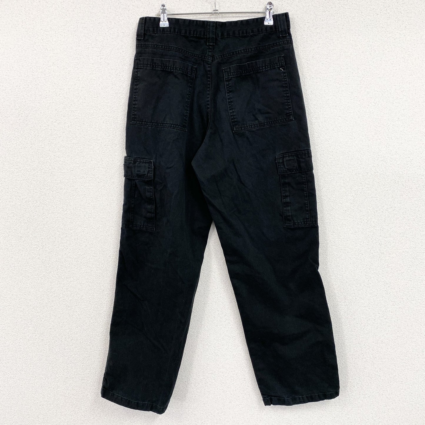 Wrangler　ラングラー　カーゴパンツ　ワークパンツ　ジップフライ　ワンポイント　黒　ブラック　32サイズ