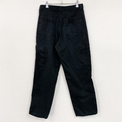 Wrangler　ラングラー　カーゴパンツ　ワークパンツ　ジップフライ　ワンポイント　黒　ブラック　32サイズ