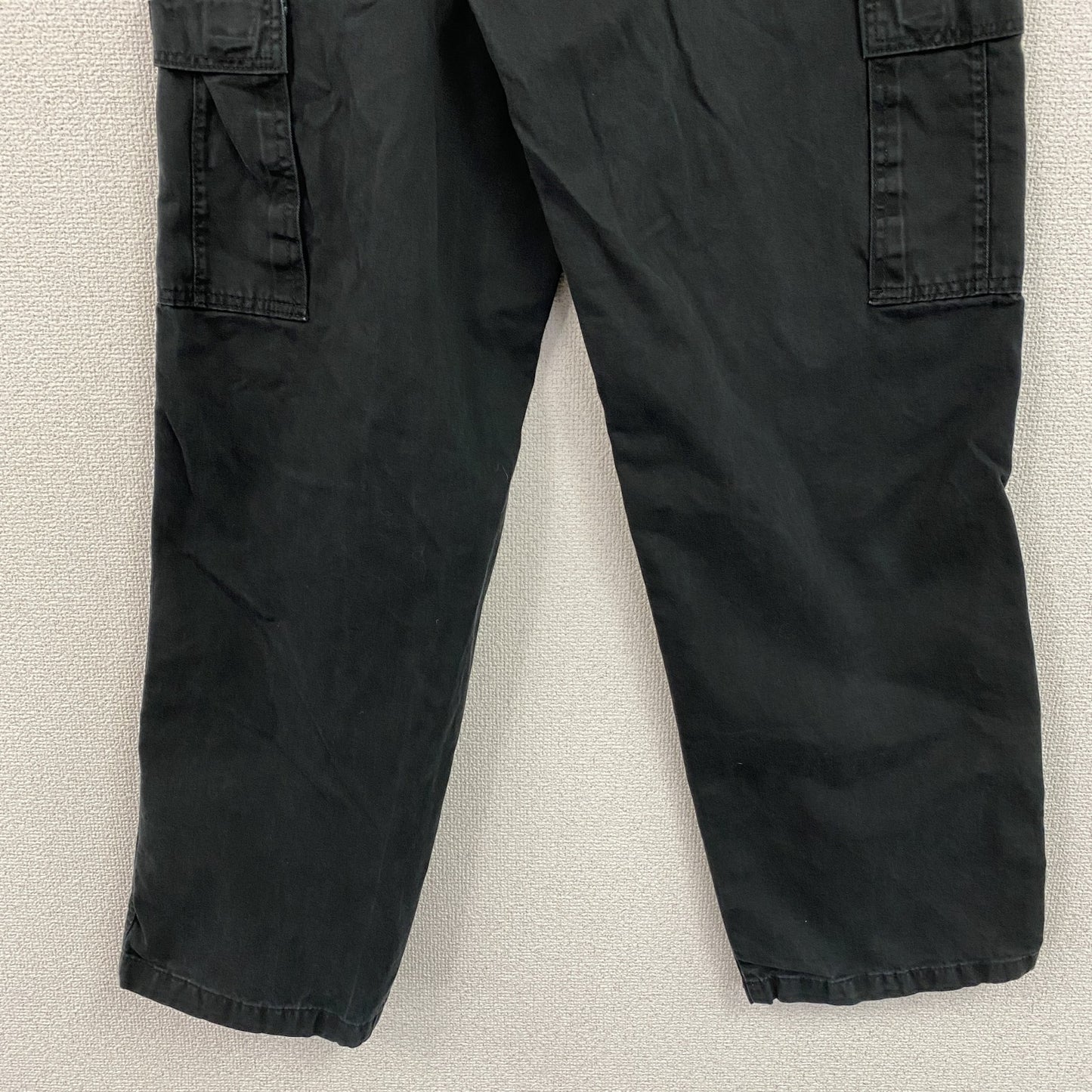 Wrangler　ラングラー　カーゴパンツ　ワークパンツ　ジップフライ　ワンポイント　黒　ブラック　32サイズ