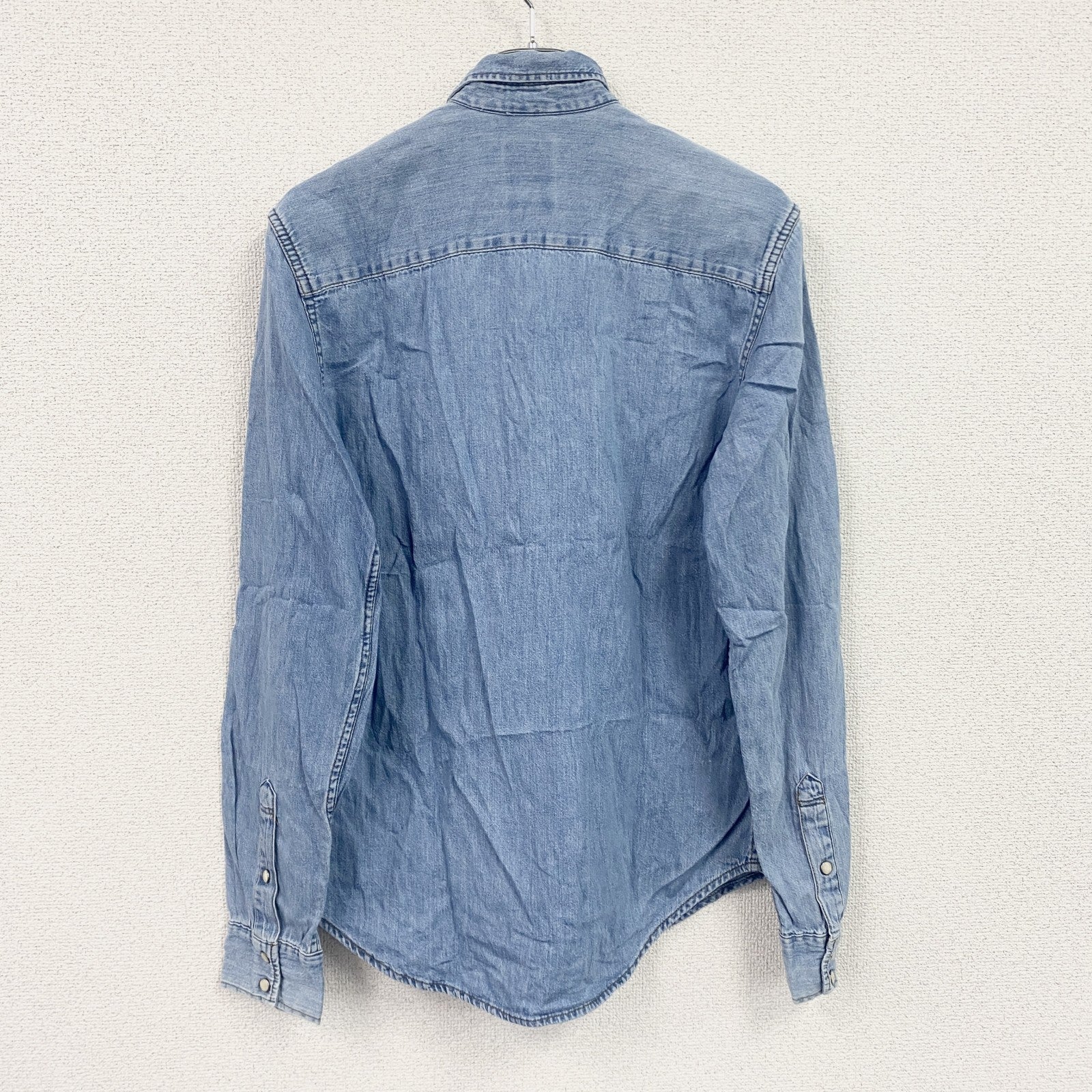 GAP　ギャップ　長袖デニムシャツ　インディゴ　Sサイズ