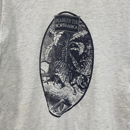 SPRINGFIELD　半袖プリントTシャツ　霜降りグレー　XLサイズ