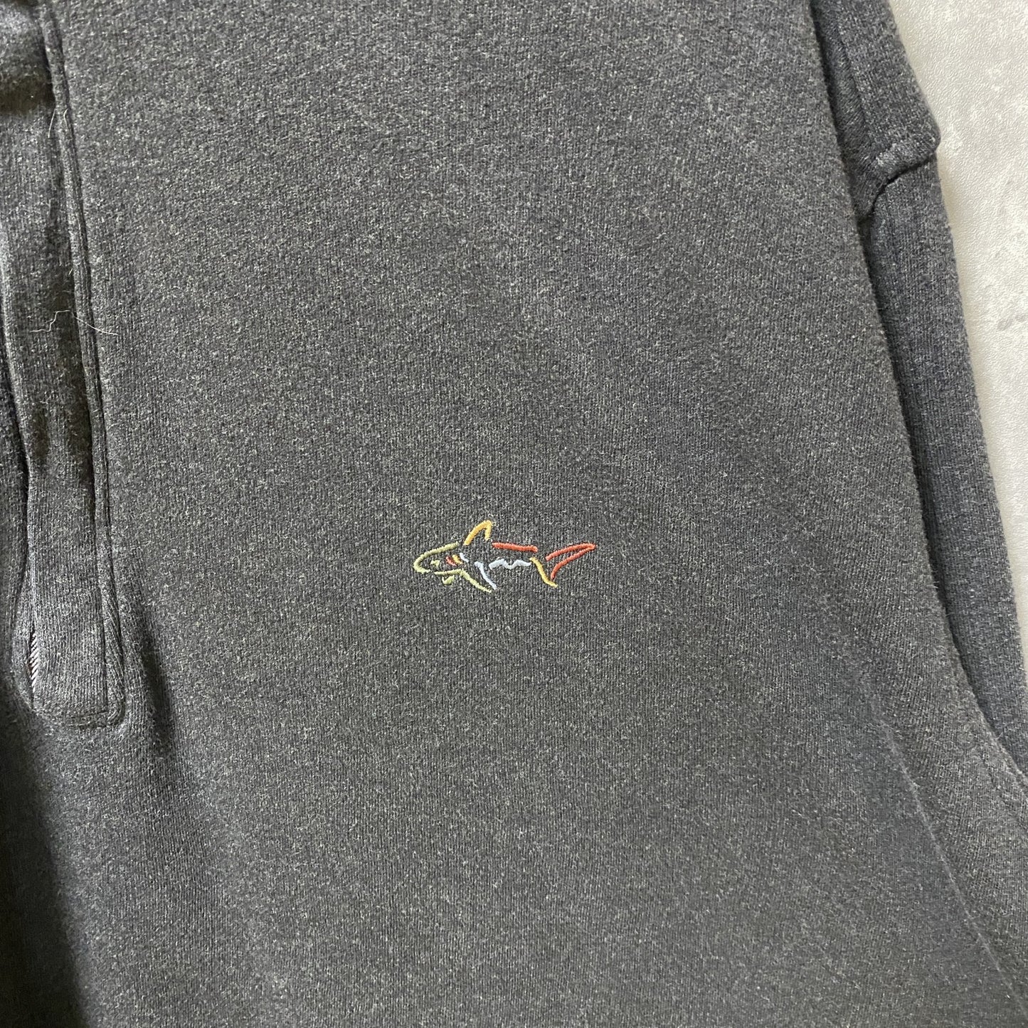 古着 used　GREG NORMAN　長袖ハーフジップスウェット　トレーナー　ワンポイントロゴ刺　秋冬服　ハイネック　Lサイズ