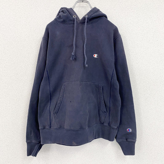 Champion　チャンピオン　リバースウィーブ　スウェットパーカー/フーディー　フェード　紺　ネイビー　Sサイズ