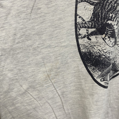 SPRINGFIELD　半袖プリントTシャツ　霜降りグレー　XLサイズ