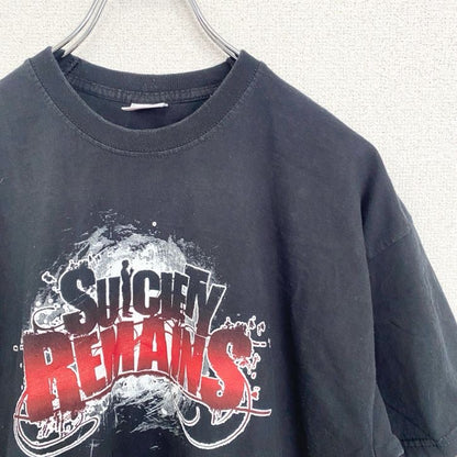 古着 used　フルーツオブザルーム　半袖バンドプリントTシャツ　メタルコア　音楽　黒　ブラック　クルーネック　Lサイズ