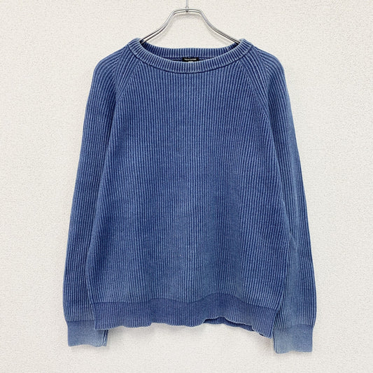FREAK'S STORE　フリークスストア　コットンニットセーター　青　ブルー　Lサイズ　