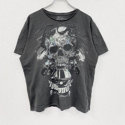 Urban Sprit　半袖プリントTシャツ　灰色　グレー　2XLサイズ