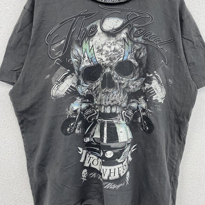 Urban Sprit　半袖プリントTシャツ　灰色　グレー　2XLサイズ