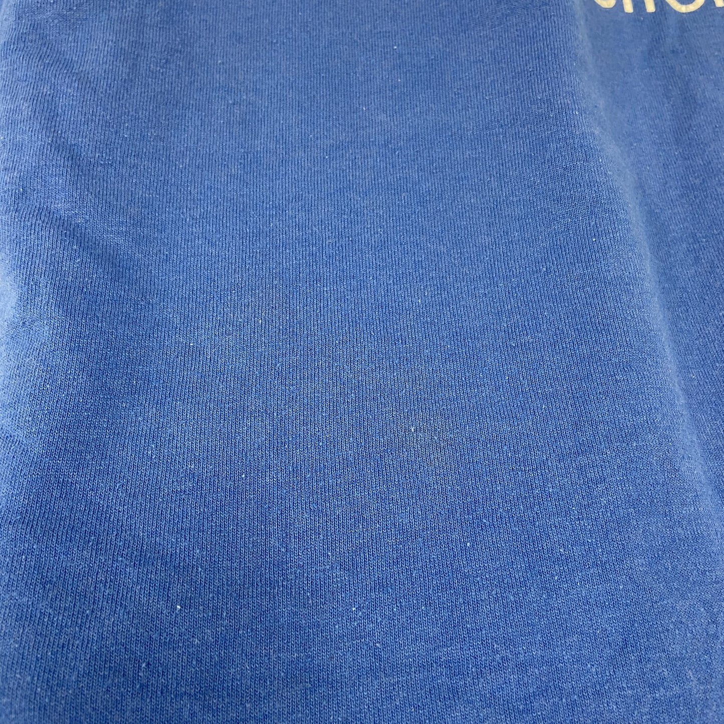 Hanes　ヘインズ　半袖プリントＴシャツ　青　ブルー　XLサイズ