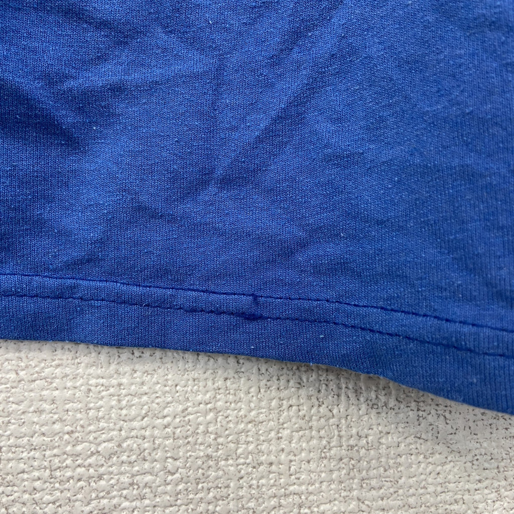 Hanes　ヘインズ　半袖プリントＴシャツ　青　ブルー　XLサイズ