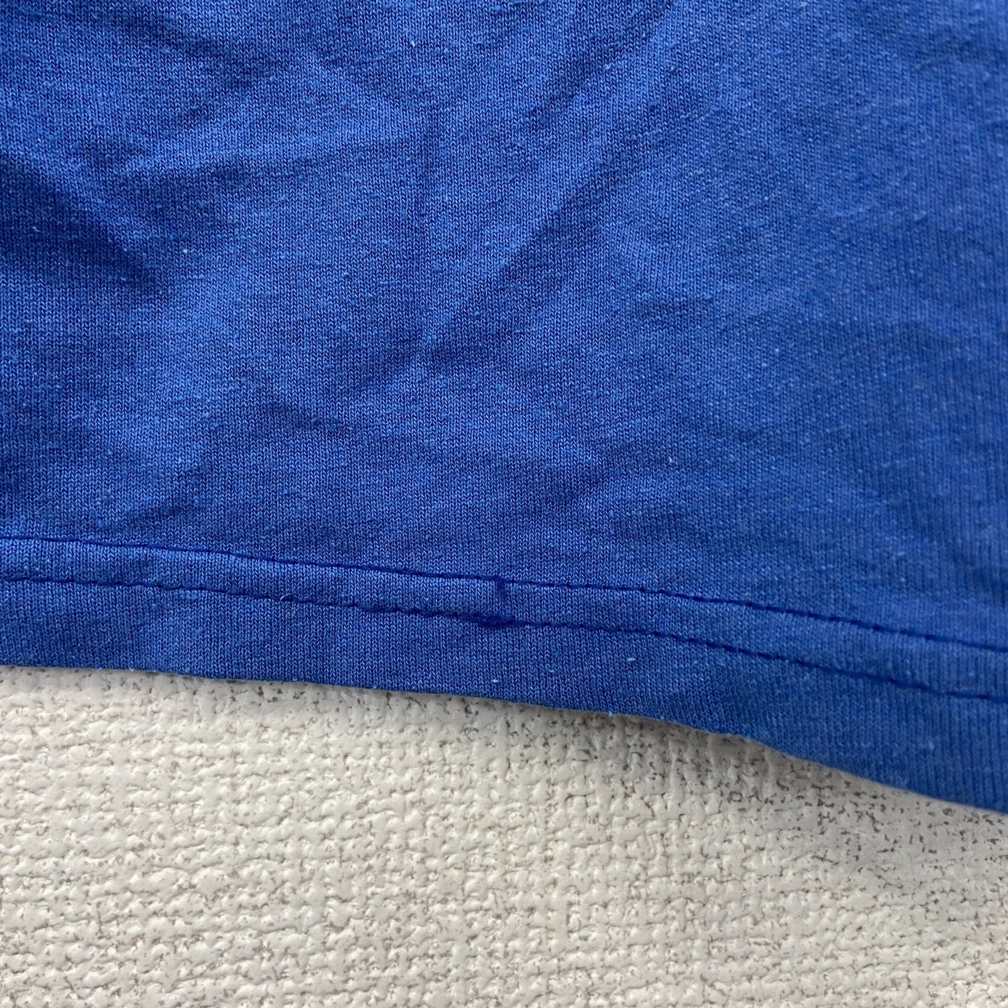Hanes　ヘインズ　半袖プリントＴシャツ　青　ブルー　XLサイズ