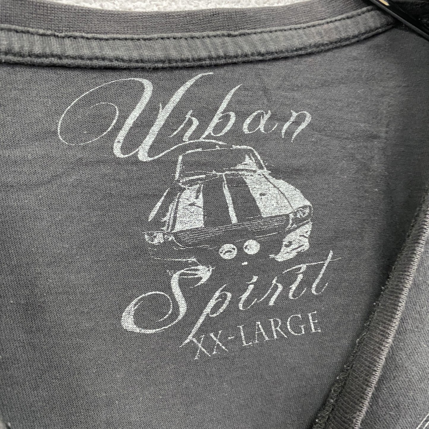 Urban Sprit　半袖プリントTシャツ　灰色　グレー　2XLサイズ
