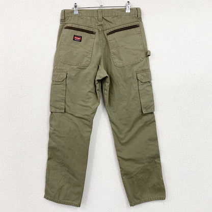 Wrangler　ラングラー　カーゴパンツ　ダブルニー　リップストップ　ジップフライ　カーキ　32サイズ