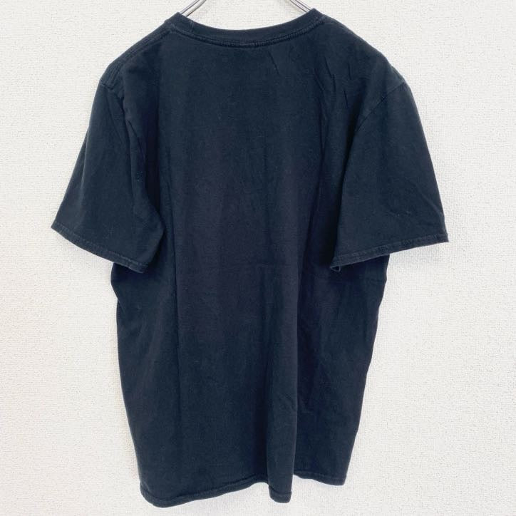 古着 used　半袖バンドプリントTシャツ　AC/DC　音楽　ロック　黒　ブラック　定番　クルーネック　レトロデザイン　Mサイズ