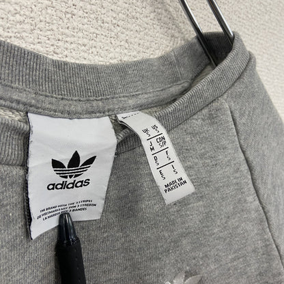 adidas　アディダス　スウェット/トレーナー　トレフォイルロゴ　ラグランスリープ　灰色　グレー　Sサイズ