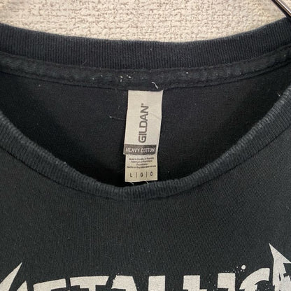 古着 used　GILDAN　METALLICA　メタリカ　半袖バンドTシャツ　黒　ブラック　フロントプリント　Lサイズ