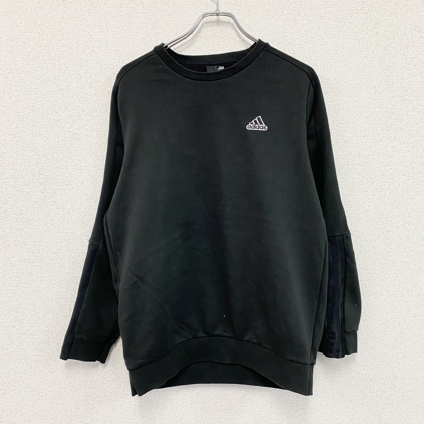 adidas　アディダス　スウェット/トレーナー　黒　ブラック　Lサイズ