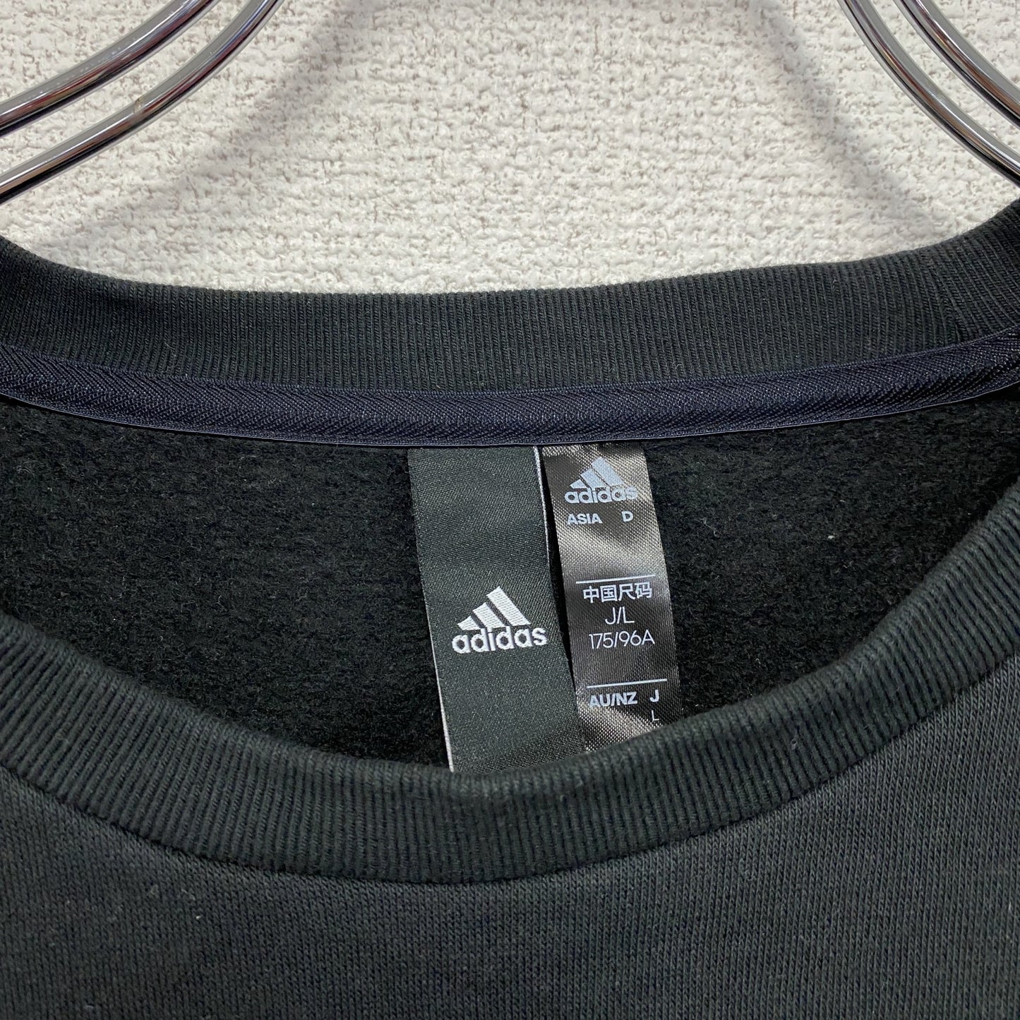 adidas　アディダス　スウェット/トレーナー　黒　ブラック　Lサイズ
