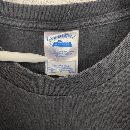 古着 used　半袖バンドプリントTシャツ　デフレパード　音楽　ロック　黒　ブラック　クルーネック　レトロデザイン　XLサイズ