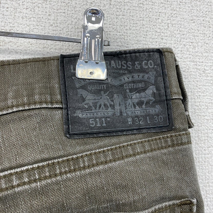 Levi’ｓ　リーバイス　511　デニムパンツ/ジーンズ　ジップフライ　カーキ　W32サイズ