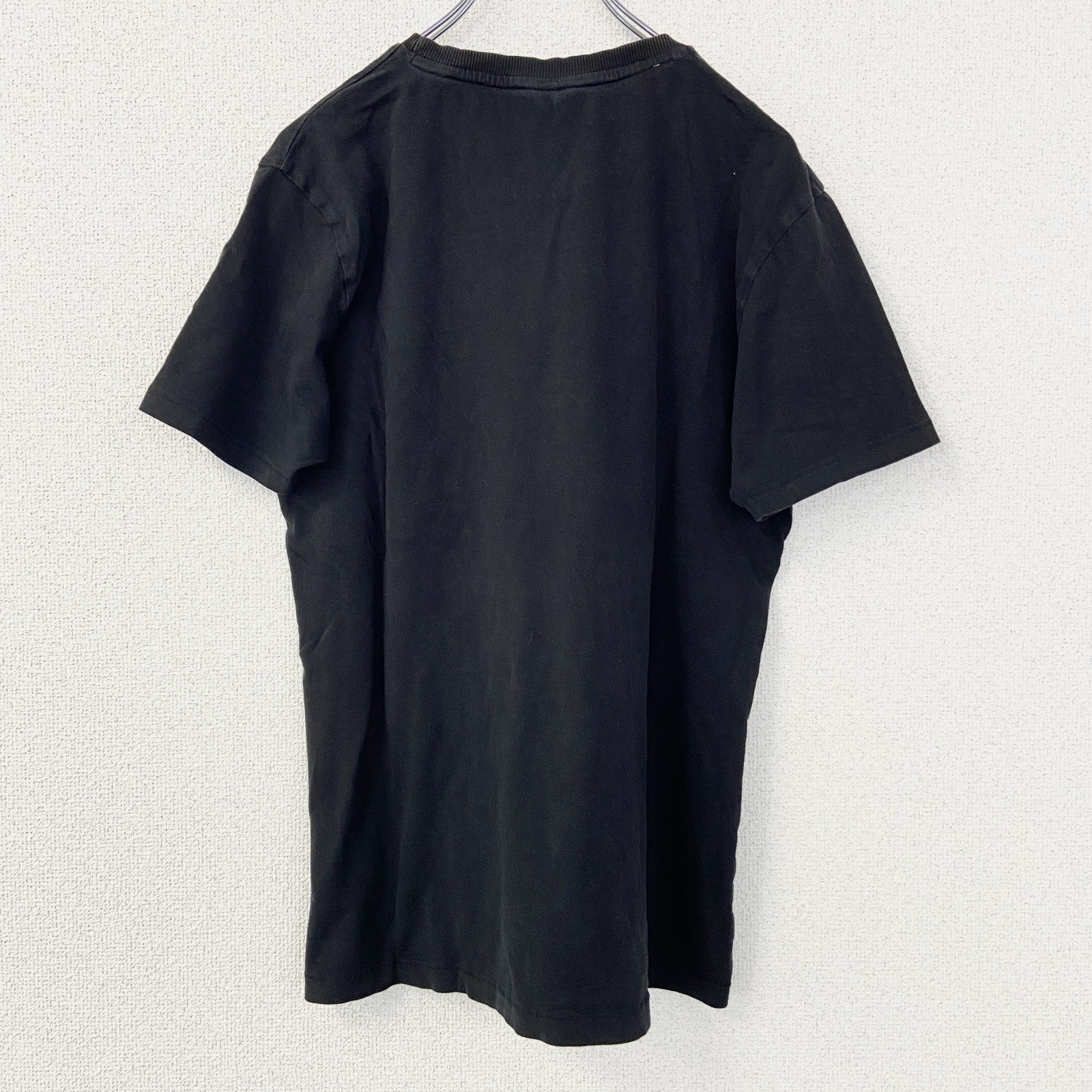 古着 used　半袖プリントTシャツ　90s　骸骨　ドクロ　シングルステッチ　クルーネック　レトロ　黒　ブラック　Mサイズ