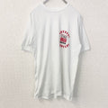 古着 used　半袖プリントTシャツ　90s　ヴィンテージ　シングルステッチ　クルーネック　レトロデザイン　白　ホワイト　