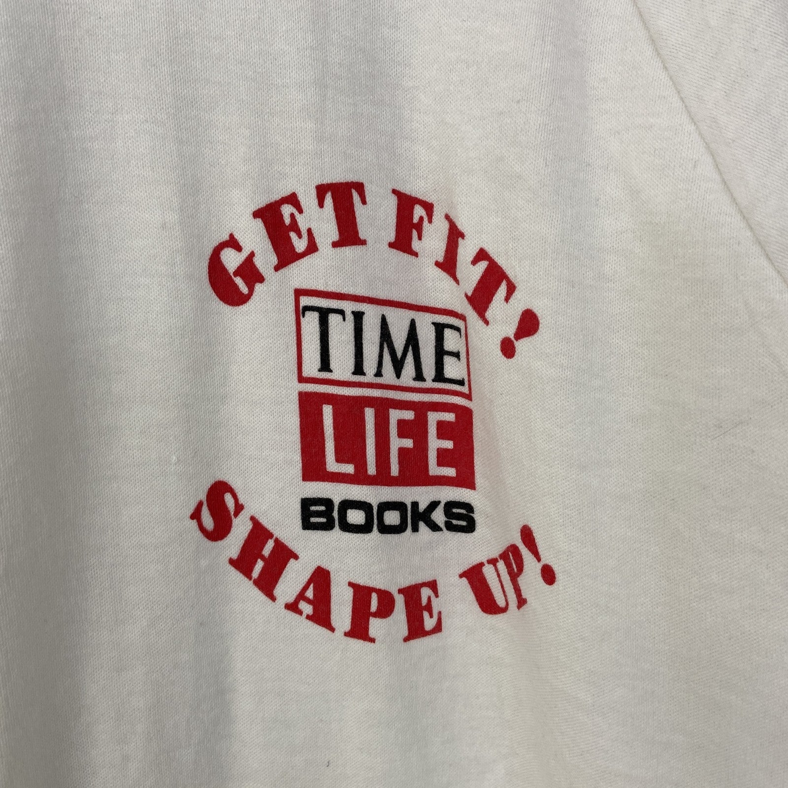 古着 used　半袖プリントTシャツ　90s　ヴィンテージ　シングルステッチ　クルーネック　レトロデザイン　白　ホワイト　