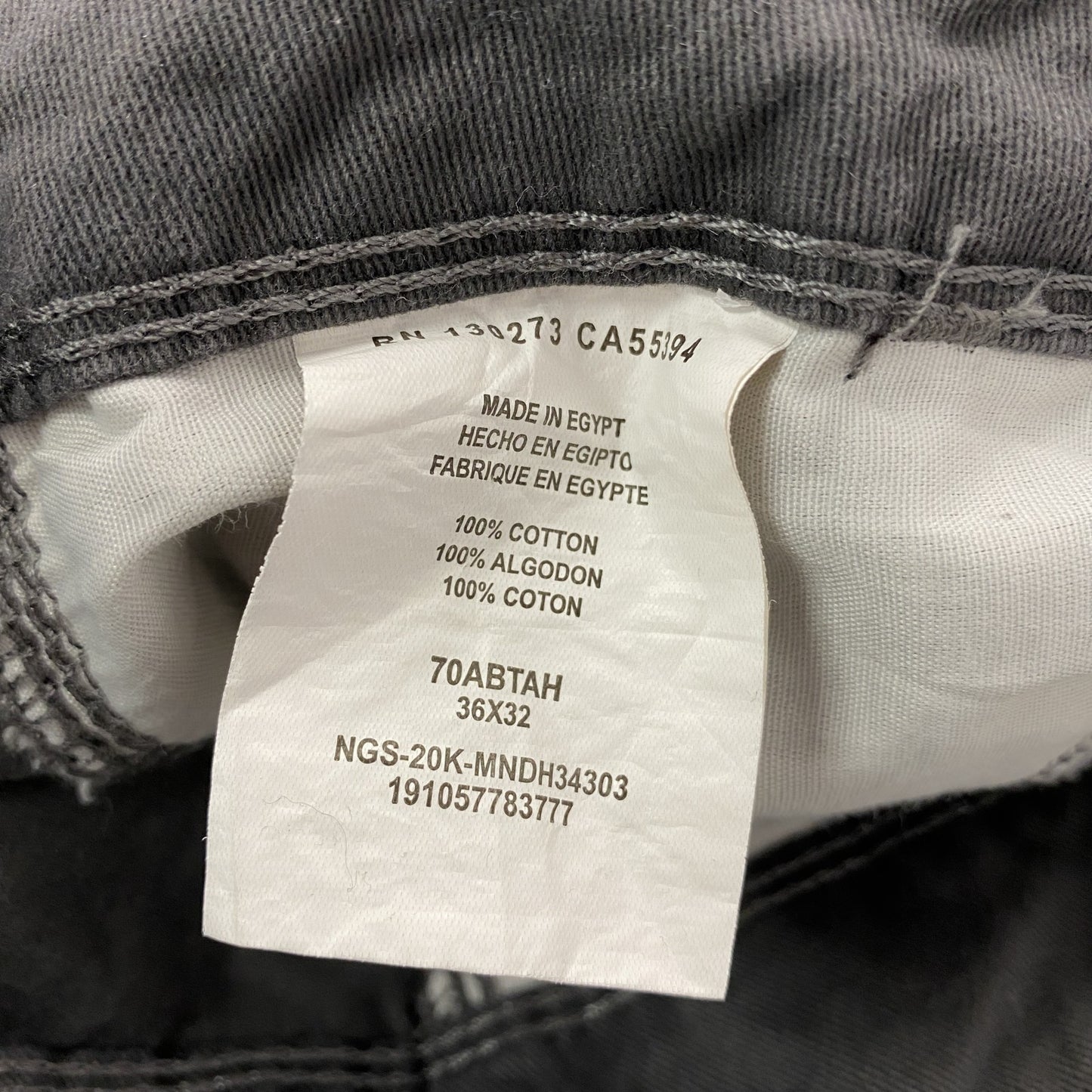 Wrangler　ラングラー　RELAXED FIT　カーゴパンツ　ジップフライ　ダークグレー　36サイズ