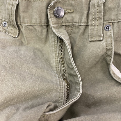 Wrangler　ラングラー　カーゴパンツ　ダブルニー　リップストップ　ジップフライ　カーキ　32サイズ