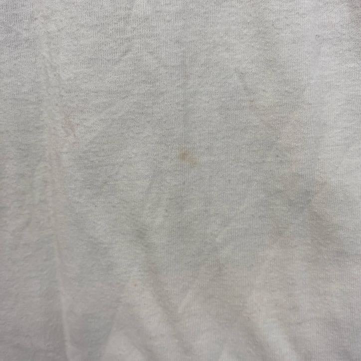 古着 used　半袖ロゴプリントＴシャツ　白　ホワイト　レトロデザイン　サーフィン　ビーチ　クルーネック　Sサイズ