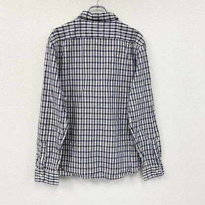 NAUTICA　ノーティカ　長袖ボタンダウンシャツ　チェック柄　マルチカラー　紺　ネイビー　XLサイズ