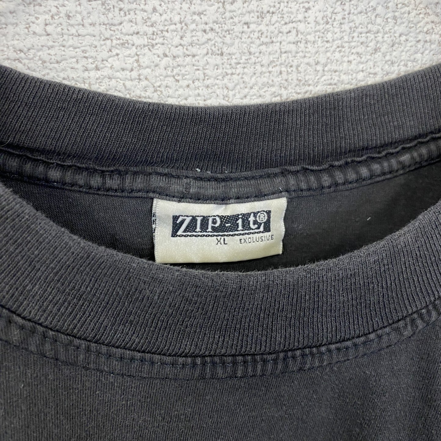 古着 used　半袖プリントTシャツ　黒　ブラック　ドラゴン　龍　クルーネック　フェード　オーバーサイズ　y2k　XLサイズ
