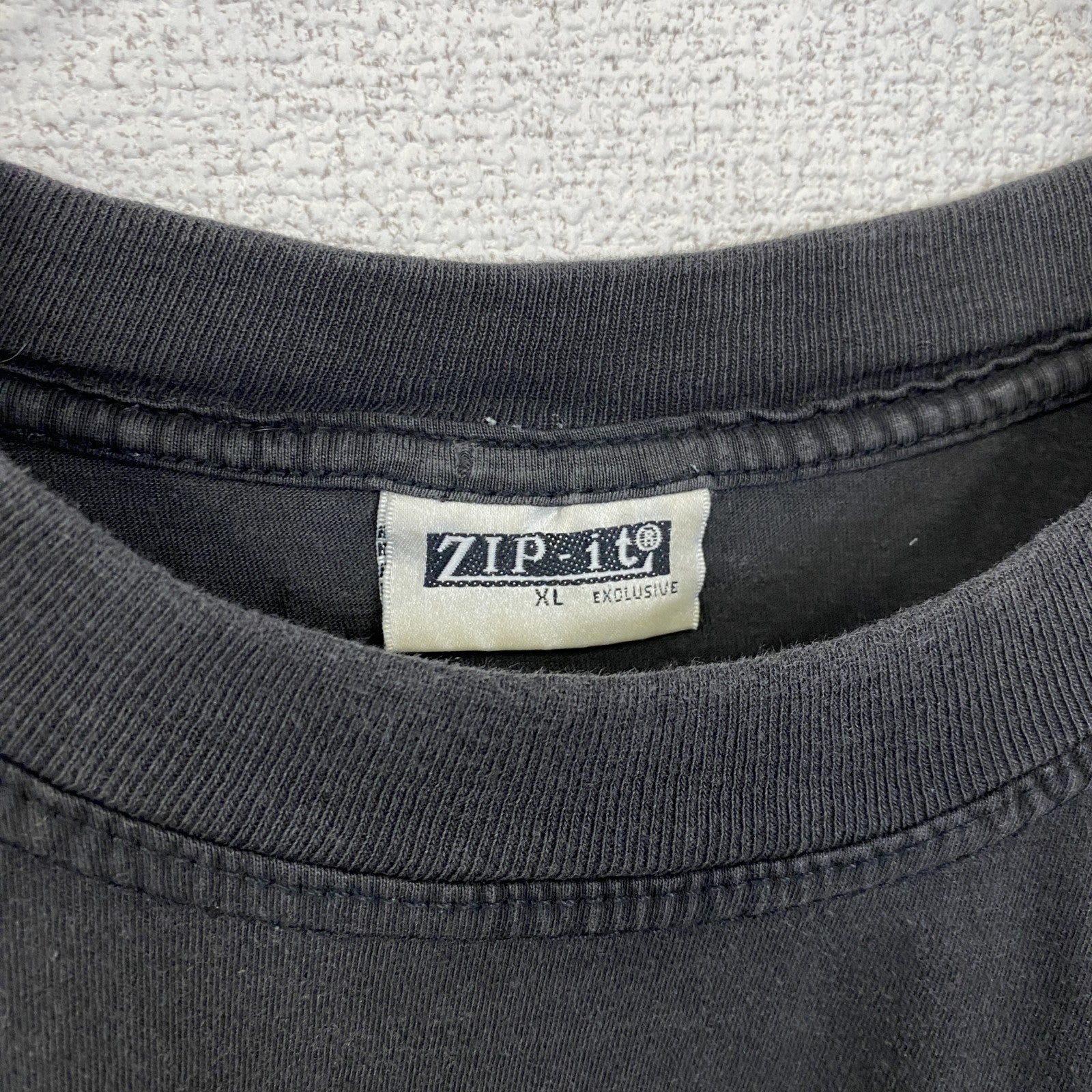 古着 used　半袖プリントTシャツ　黒　ブラック　ドラゴン　龍　クルーネック　フェード　オーバーサイズ　y2k　XLサイズ