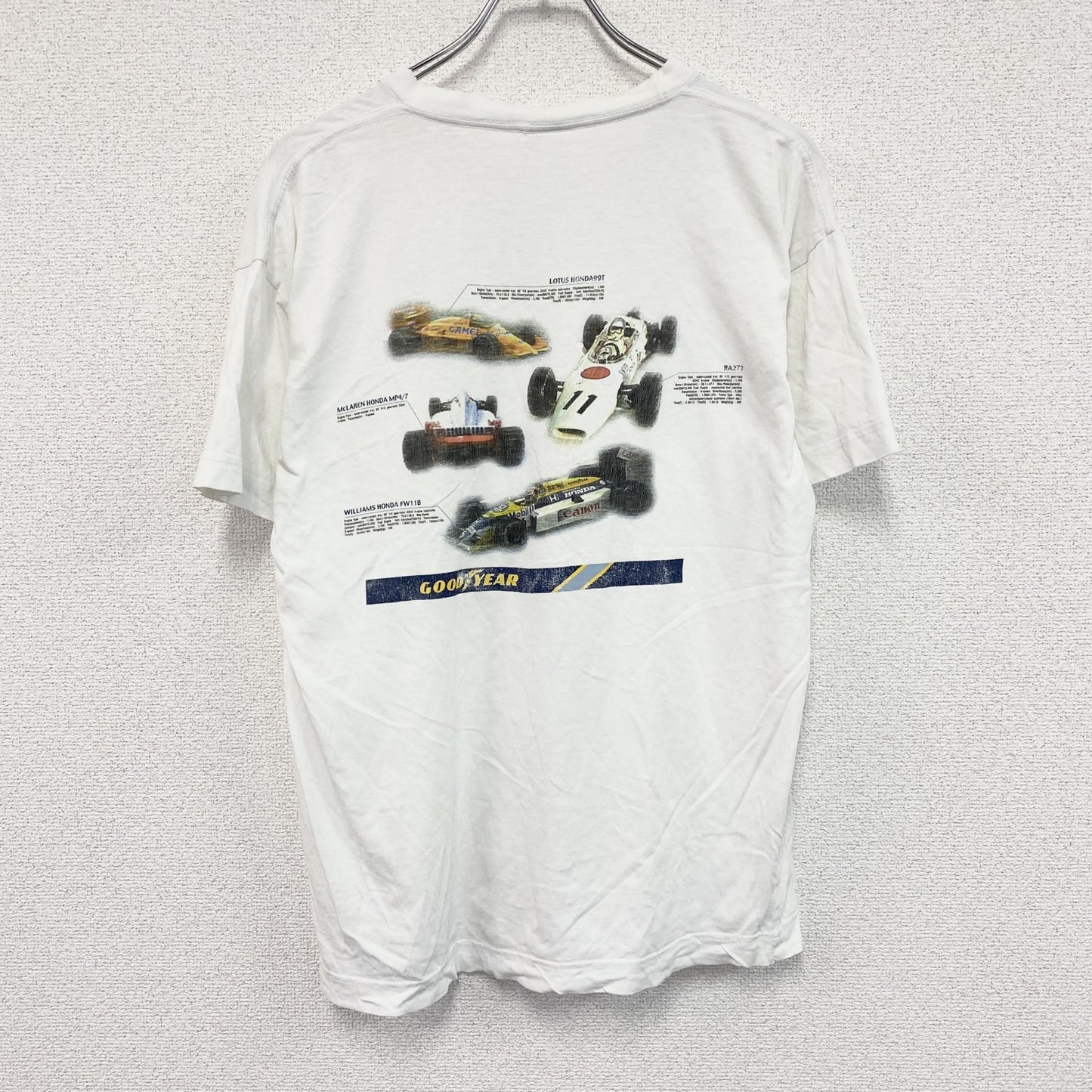 GOOD YEAR　グッドイヤー　半袖プリントTシャツ　企業T　白　ホワイト　Lサイズ