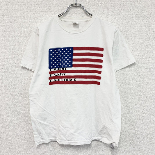 HOUSTON　ヒューストンン　半袖プリントTシャツ　白　ホワイト　Lサイズ