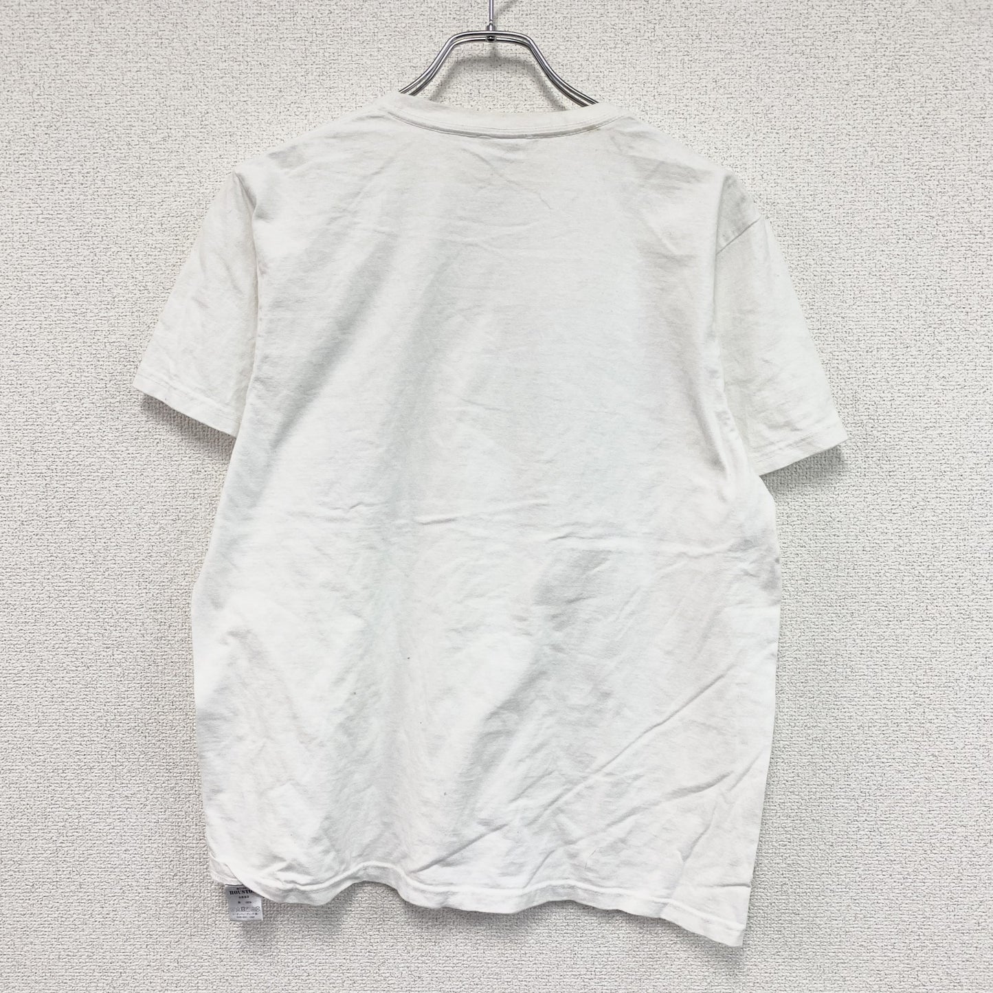 HOUSTON　ヒューストンン　米軍　U.S.NAVY　U.S.ARMY　半袖プリントTシャツ　星条旗　白　ホワイト　Lサイズ