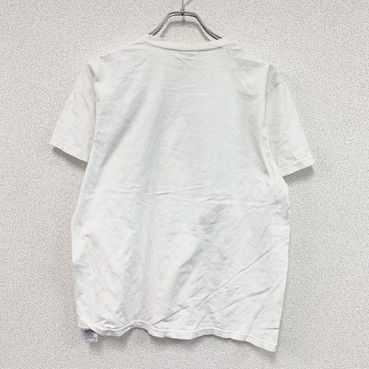 HOUSTON　ヒューストンン　米軍　U.S.NAVY　U.S.ARMY　半袖プリントTシャツ　星条旗　白　ホワイト　Lサイズ