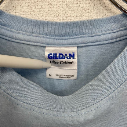 古着 used　GILDAN　半袖プリントTシャツ　ケニーチェズニー　音楽　カントリー　水色　レトロデザイン　Mサイズ