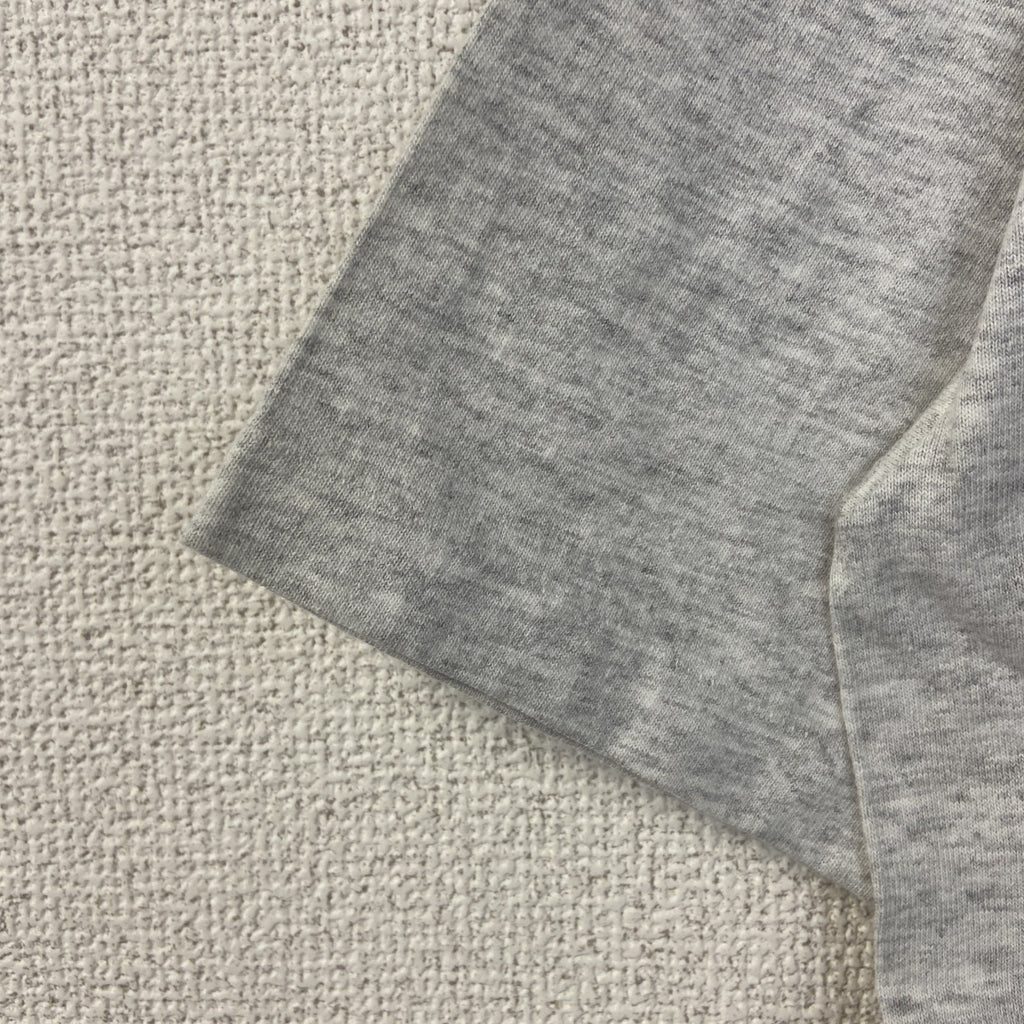 古着 used　半袖カレッジ刺繍Tシャツ　90s　シングルステッチ　ヴィンテージ　クルーネック　レトロデザイン　グレー　Lサイズ