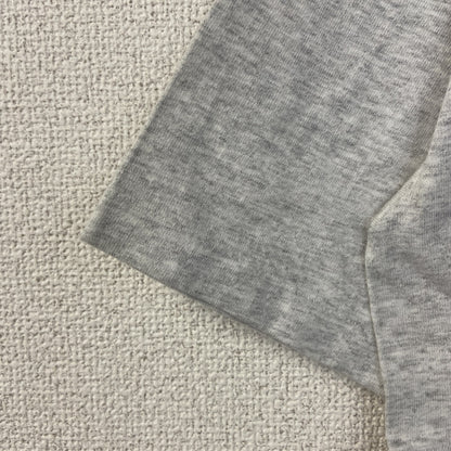 古着 used　半袖カレッジ刺繍Tシャツ　90s　シングルステッチ　ヴィンテージ　クルーネック　レトロデザイン　グレー　Lサイズ