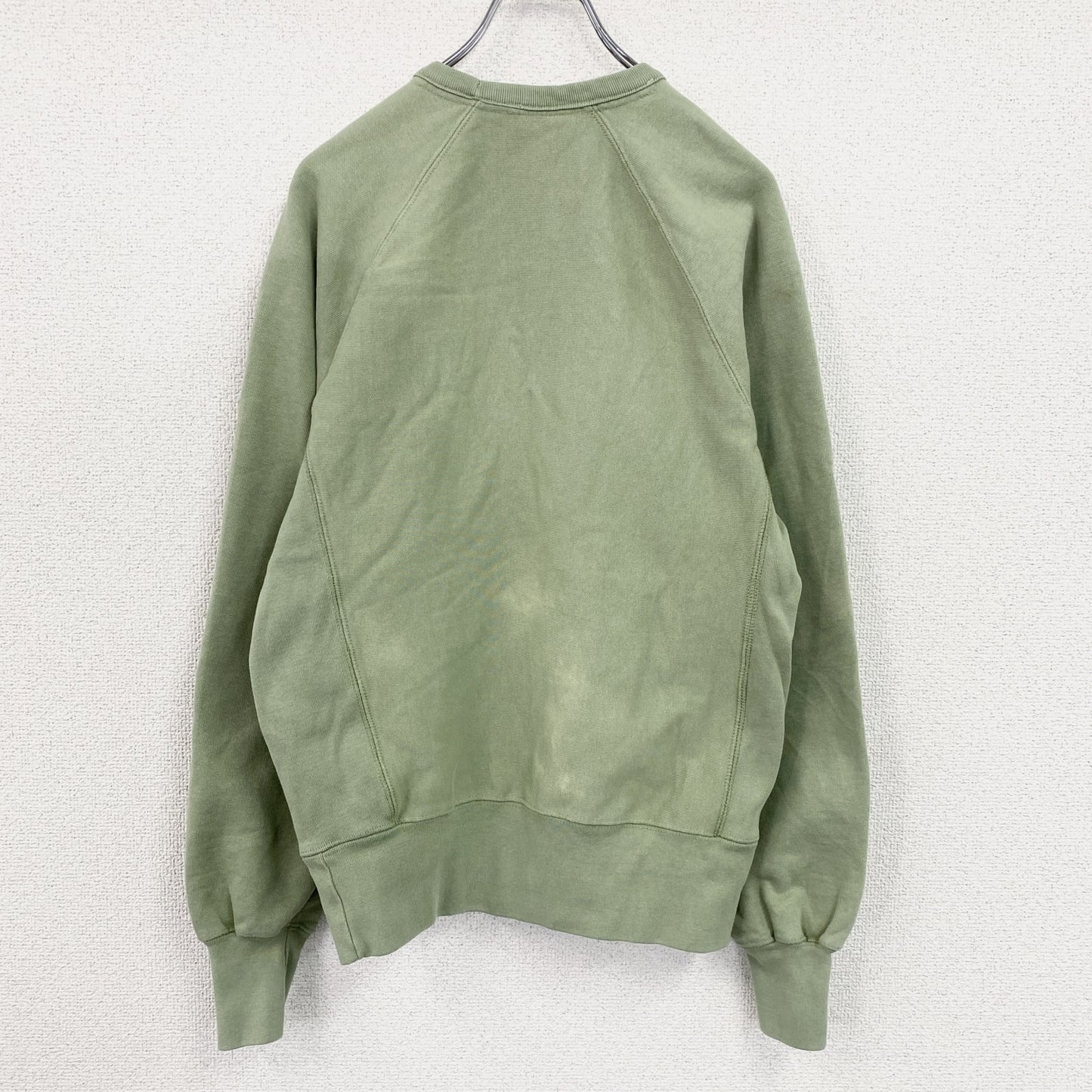 Champion　チャンピオン　リバースウィーブ　スウェット/トレーナー　ラグランスリーブ　緑　グリーン　XSサイズ