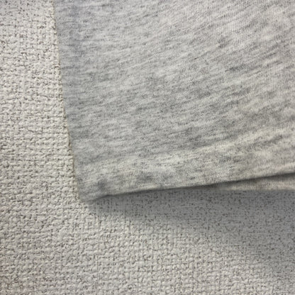古着 used　半袖カレッジ刺繍Tシャツ　90s　シングルステッチ　ヴィンテージ　クルーネック　レトロデザイン　グレー　Lサイズ